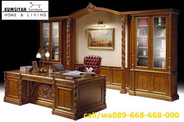 meja-kantor-direktur-mewah-kayu-jati-terbaik-klasik-ukiran