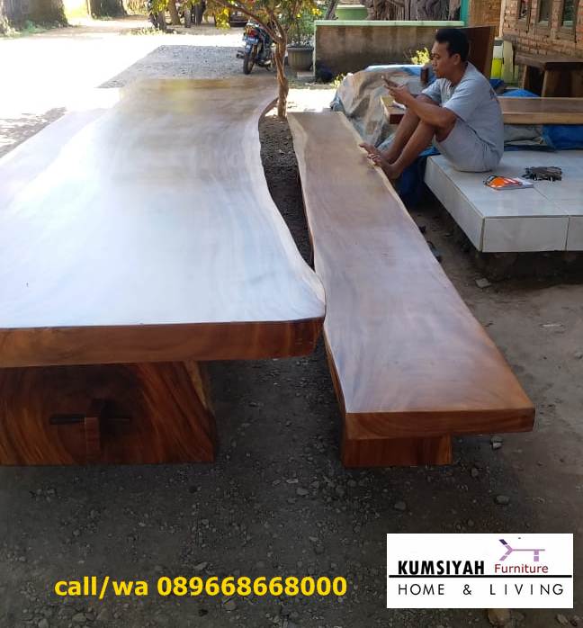 Papan Kayu Lebar Trembesi Model dan Bentuk Minimalis