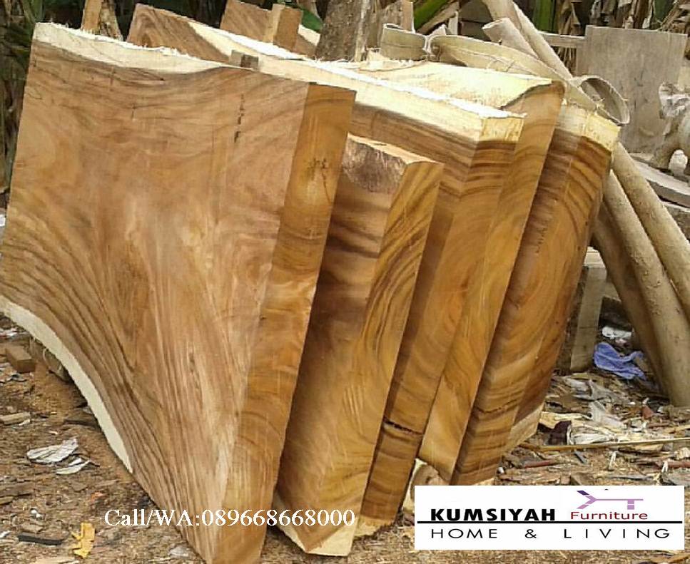 Papan Kayu Lebar Trembesi Model dan Bentuk Minimalis