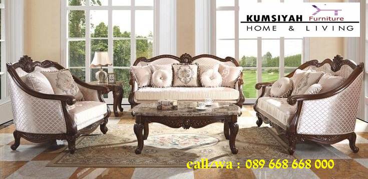 Jual Kursi Sofa Jati Klasik Desain Minimalis