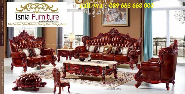 Jual Kursi Sofa Jati Klasik Desain Minimalis