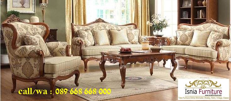 Jual Kursi Sofa Jati Klasik Desain Minimalis