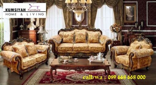 Jual Kursi Sofa Jati Klasik Desain Minimalis