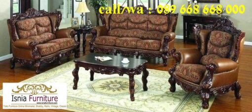 Jual Kursi Sofa Jati Klasik Desain Minimalis