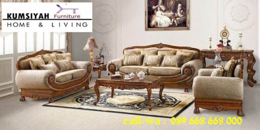 Jual Kursi Sofa Jati Klasik Desain Minimalis