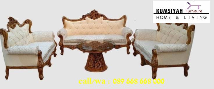 Jual Kursi Sofa Jati Klasik Desain Minimalis