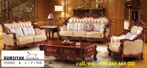 Jual Kursi Sofa Jati Klasik Desain Minimalis