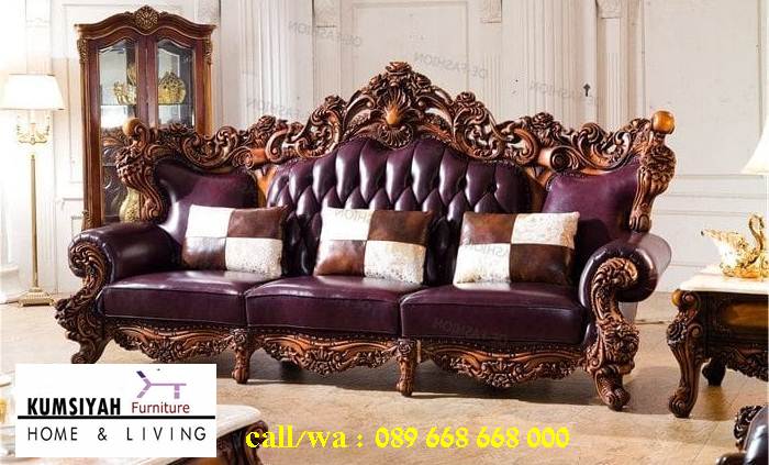 Jual Kursi Sofa Jati Klasik Desain Minimalis