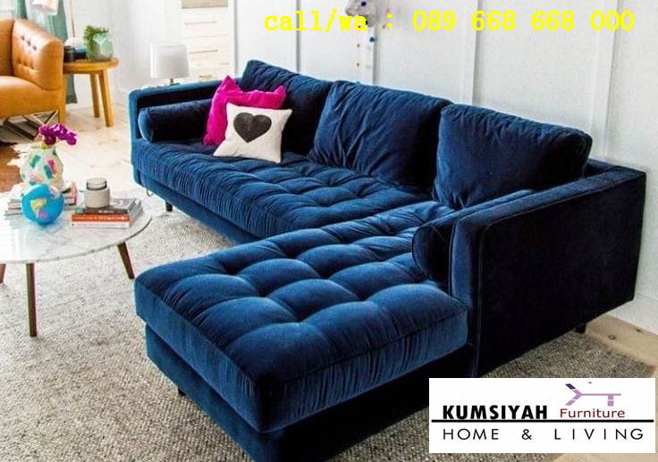 Sofa Sudut Mewah Minimalis Terbaru