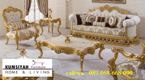 Sofa Mewah Warna Gold Cat Duco Harga Murah