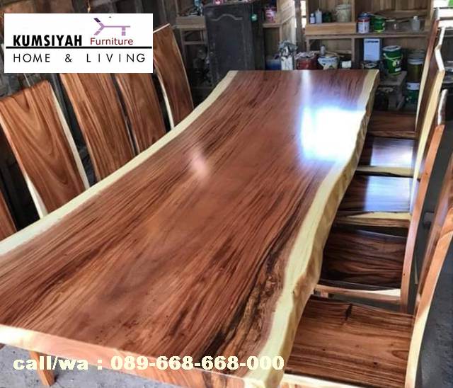 Jual Meja Makan Trembesi Palembang Desain Minimalis