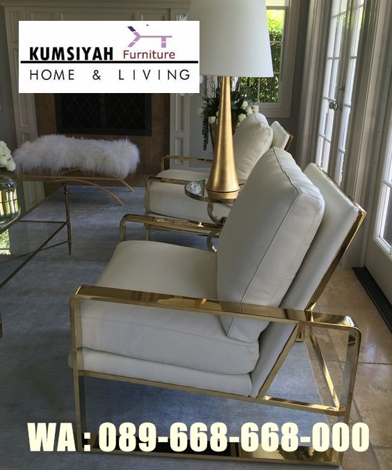 Jual Sofa Tamu Stainless Gold Harga Terjangkau