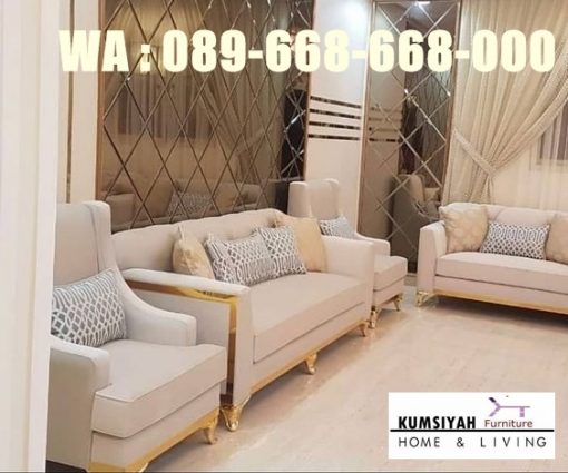 Jual Sofa Tamu Stainless Gold Harga Terjangkau