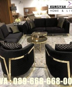 Jual Sofa Tamu Stainless Gold Harga Terjangkau