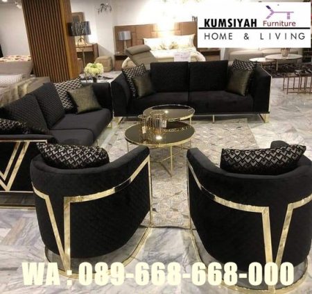 Jual Sofa Tamu Stainless Gold Harga Terjangkau