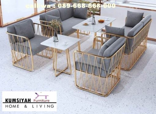 Jual Sofa Kaki Stainless Mewah Desain Terbaru Dengan Harga Murah