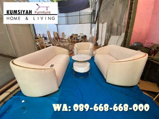 Jual Sofa Kaki Stainless Mewah Desain Terbaru Dengan Harga Murah