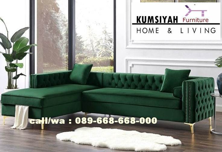 Jual Sofa Kaki Stainless Mewah Desain Terbaru Dengan Harga Murah