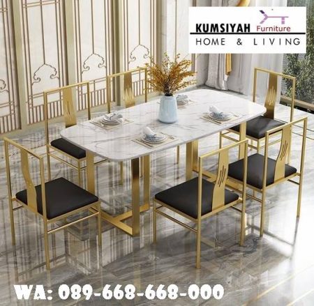 Jual Kaki Meja Makan Marmer Tangerang Desain Mewah Terbaru