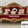 Sofa Tamu Modern Mewah Warna Merah Menawan Model Klasik