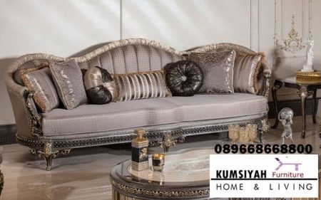 Sofa Tamu Mewah Desain Klasik Model Paling Baru Modern Kekinian