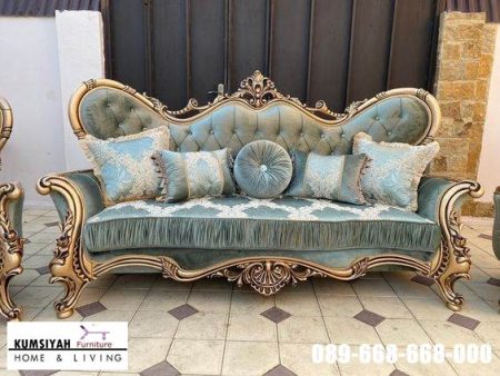 Sofa Kursi Tamu Mewah Desain Klasik Kekinian Terpopular