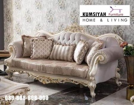 Kursi Sofa Tamu Mewah Klasik Model Paling Laris Pontianak