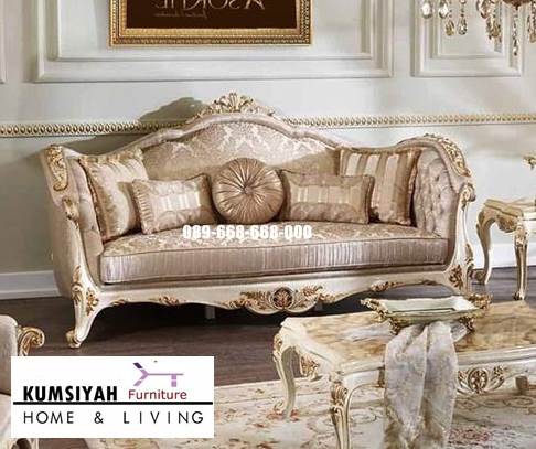 Kursi Sofa Tamu Mewah Klasik Model Paling Laris Pontianak