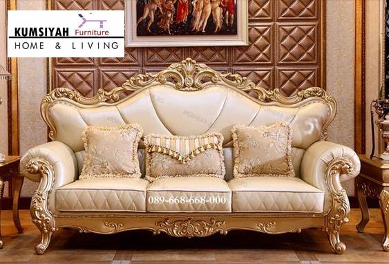 Kursi Sofa Tamu Mewah Desain Unik Klasik Mewah Elegan Kualitas Paling Bagus