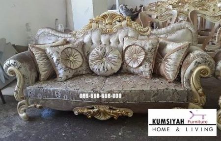 Kursi Sofa Tamu Mewah Ukiran Klasik Desain Paling Laris Sumatera