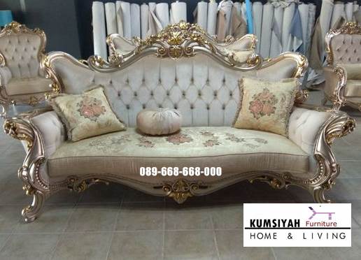 Kursi Sofa Tamu Mewah Ukiran Klasik Desain Paling Laris Sumatera