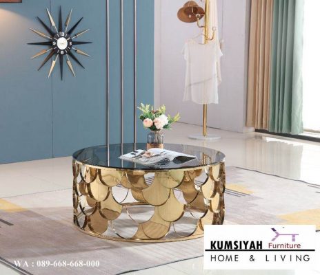 Jual Coffe Table Stainless Minimalis Terbaik Harga Murah