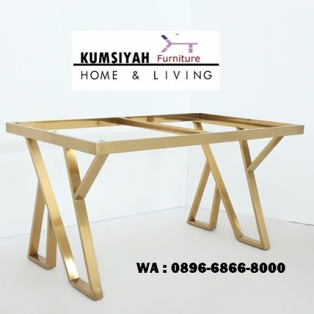 kaki meja stainless elegant bentuk modern