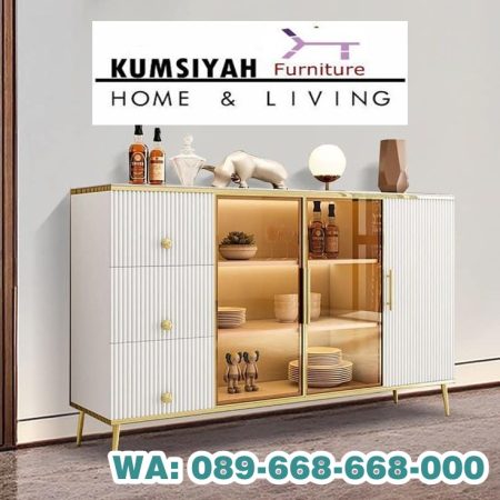 bufet credenza jakarta kombinasi kaki stainless mewah