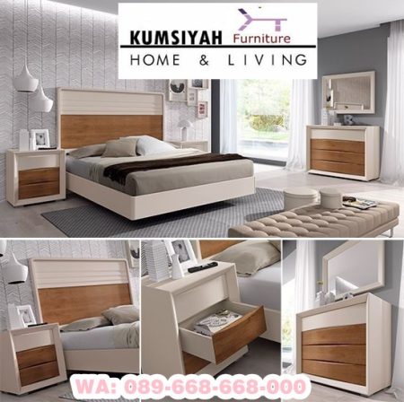 kamar set gresik mewah modern desain cat duco putih