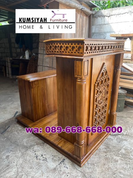 Mimbar Masjid Minimalis Dudukan