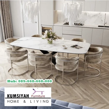 Meja Granit Kaki Besi