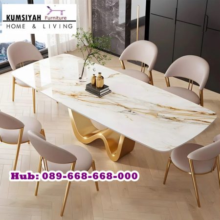 Meja Makan Marmer Luxury Terbaru