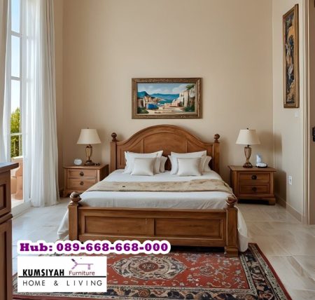 Tempat Tidur Kayu Jati Minimalis Terbaru