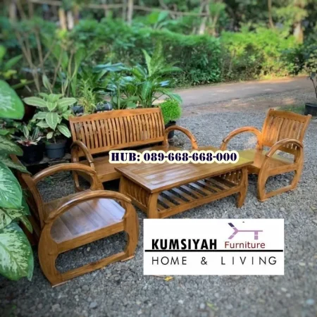 Set Kursi Tamu Minimalis Kayu Jati