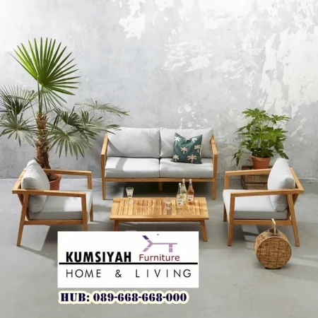 Set Kursi Tamu Minimalis Kayu Jati Terbaru