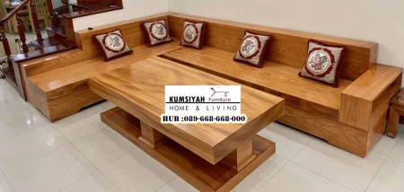 Kursi Sudut Kayu Jati Asli