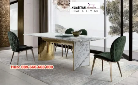 Meja Marmer Stainless Modern