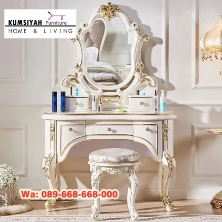 Meja Rias Jati Minimalis Terbaru