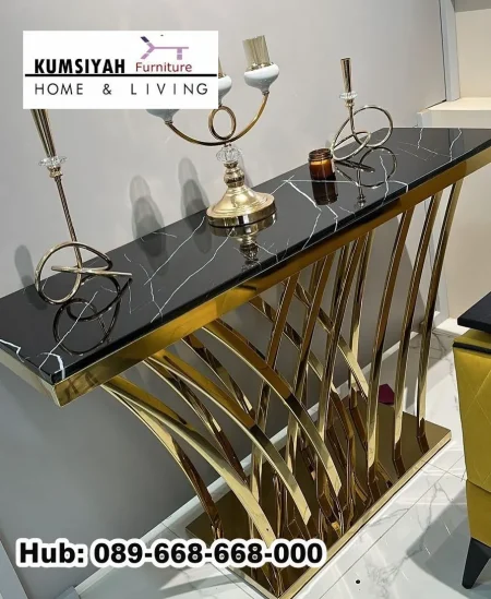 Jual Meja Konsol Marmer Hitam