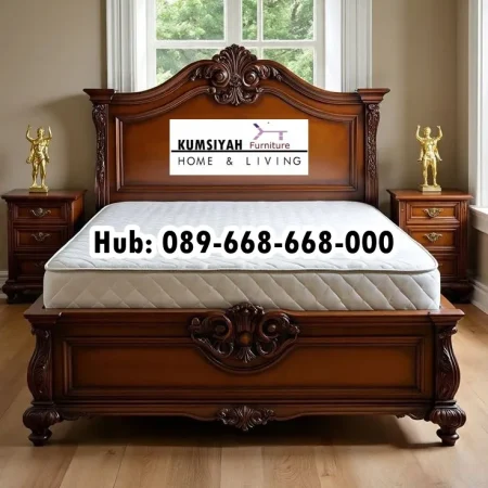 Jual Tempat Tidur Kayu Jati Ukir Mewah Semarang