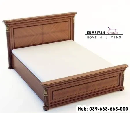 Jual Tempat Tidur Ukir Minimalis Kayu Jati Sragen