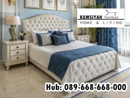 Tempat Tidur kayu Jati Desain Mewah Minimalis Jember