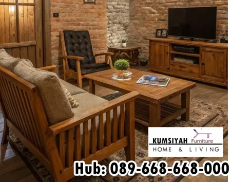 Jual Satu Set Kursi Tamu DEsain Elegan Wonosobo