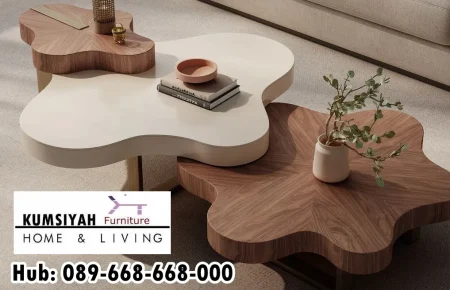 Jual Coffee Table Desain Indah Bahan Kayu